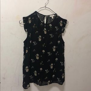 Shirt from Monteau flower pattern with dots